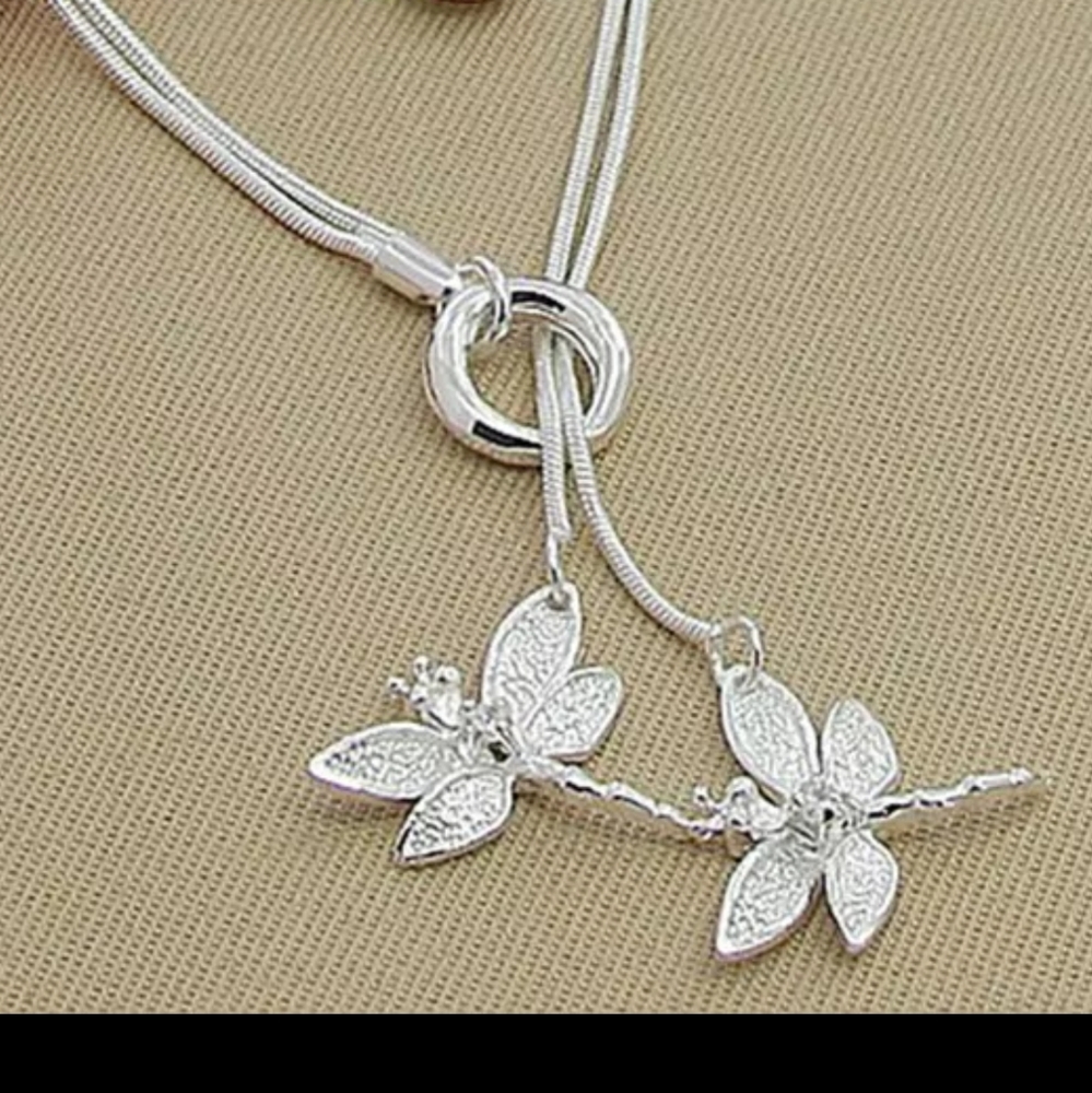 925 STERLING SILVER DRAGONFLY NECKLACE